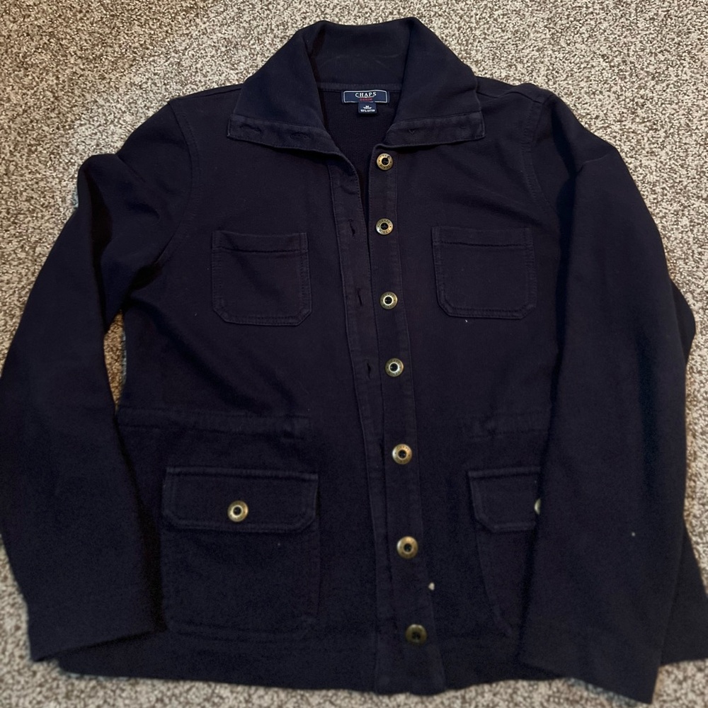 Chaps Women's Black Cotton Jacket